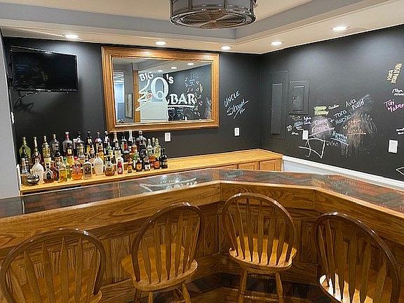 Custom bar in basement