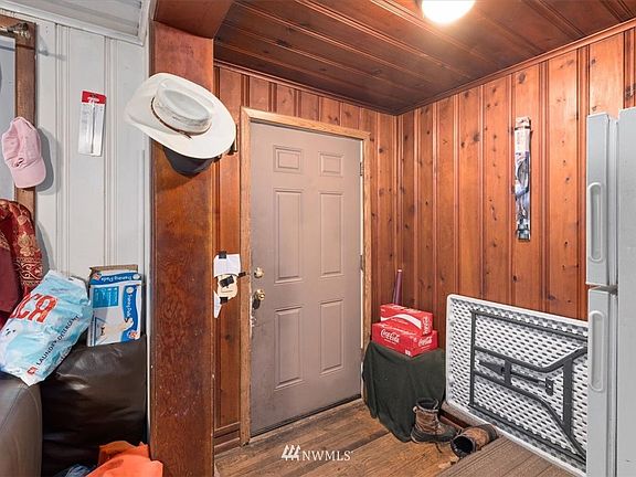 Entrance to the one-story home.