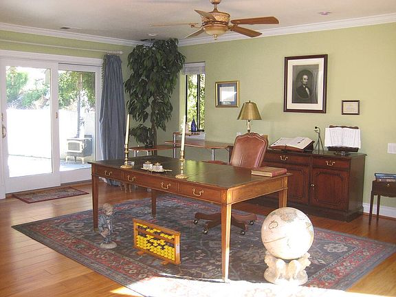 Ground level master suite currently used as an office
