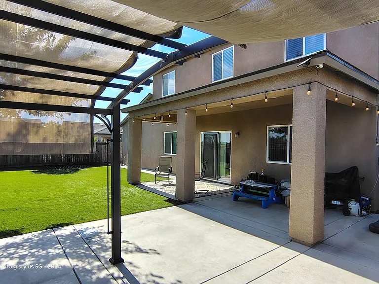 Pergola outside lounge