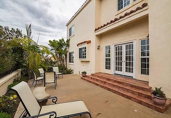 patio on west side of house gets full sunlight
