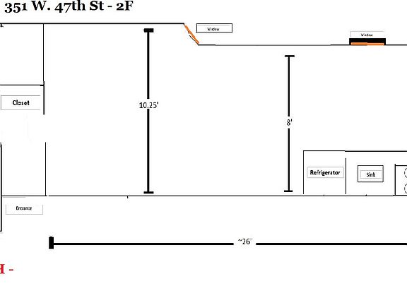 2nd image of 351 W 47th St #3