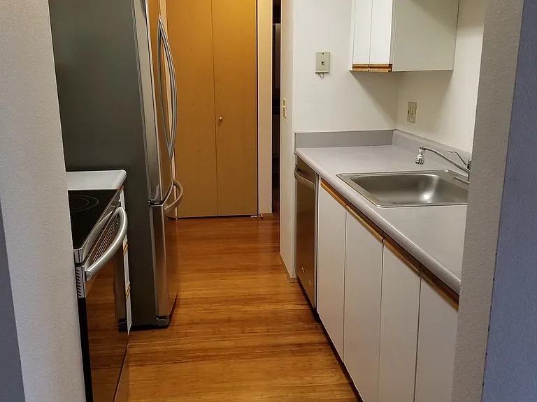 Kitchen in two bedroom unit.