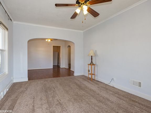 The view from the living room to the dining room....tons of space!