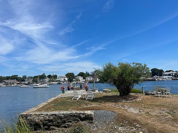 Private beach and dock