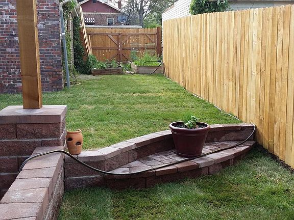 Garden in back