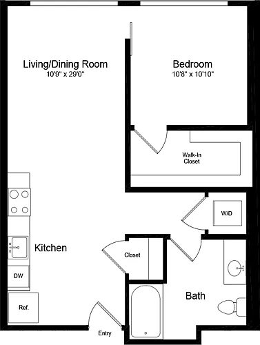 Floor plan 1 Bedroom G-5