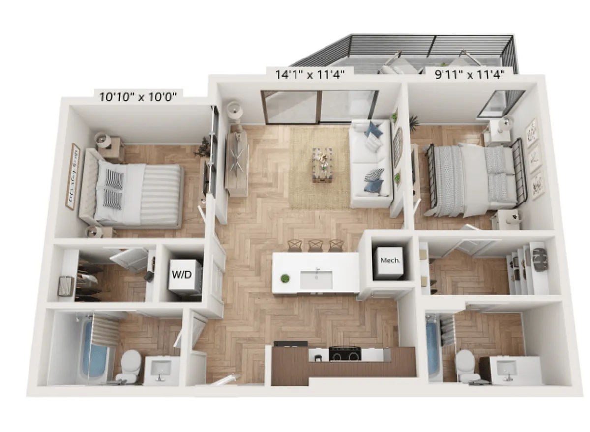 Floor plan The Dinwiddie