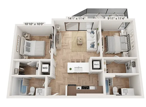 Floor plan The Dinwiddie