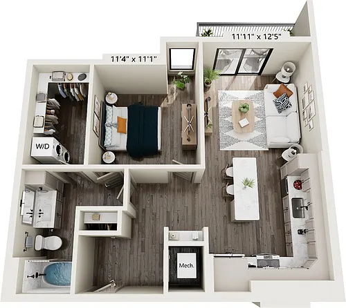 Floor plan A55
