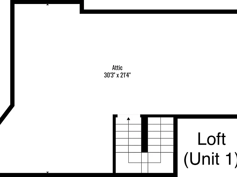 3rd floor loft / flex space floor plan