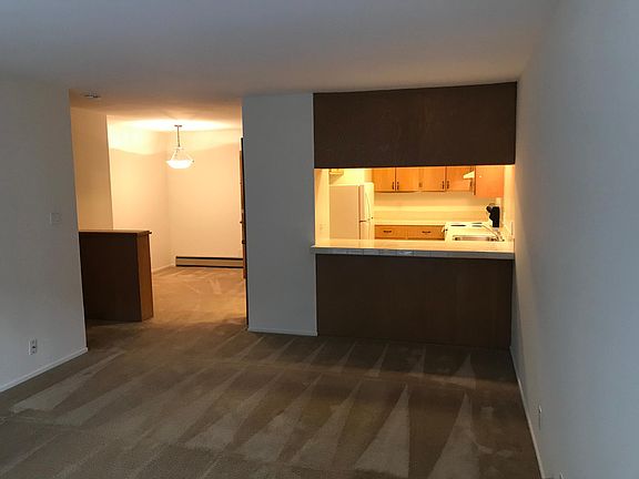 Looking back from living room to kitchen and dining room.