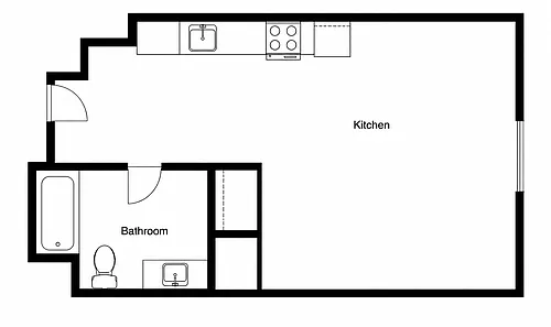 Floor plan Studio