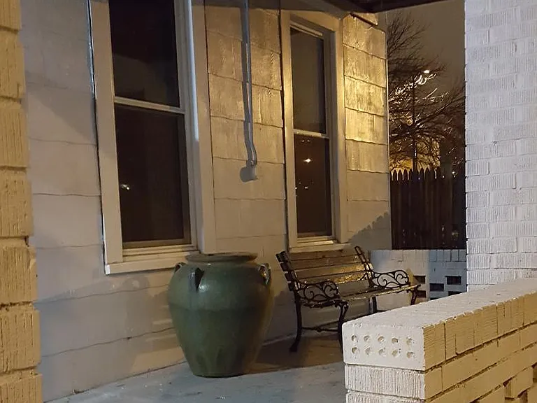 Front Porch with Downstairs Unit
