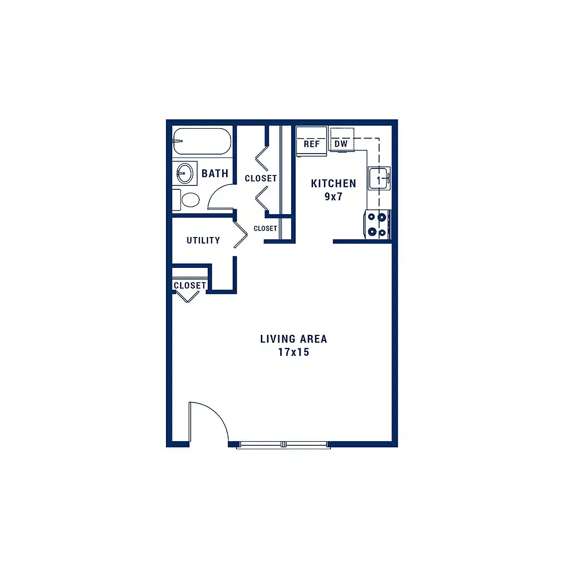 Floor plan Studio A