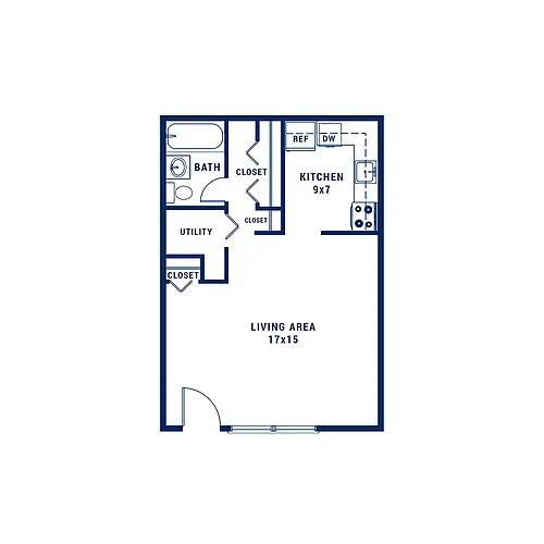 Floor plan Studio A
