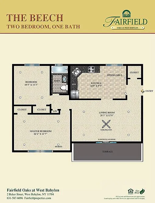 Floor plan The Beech Two Bedroom