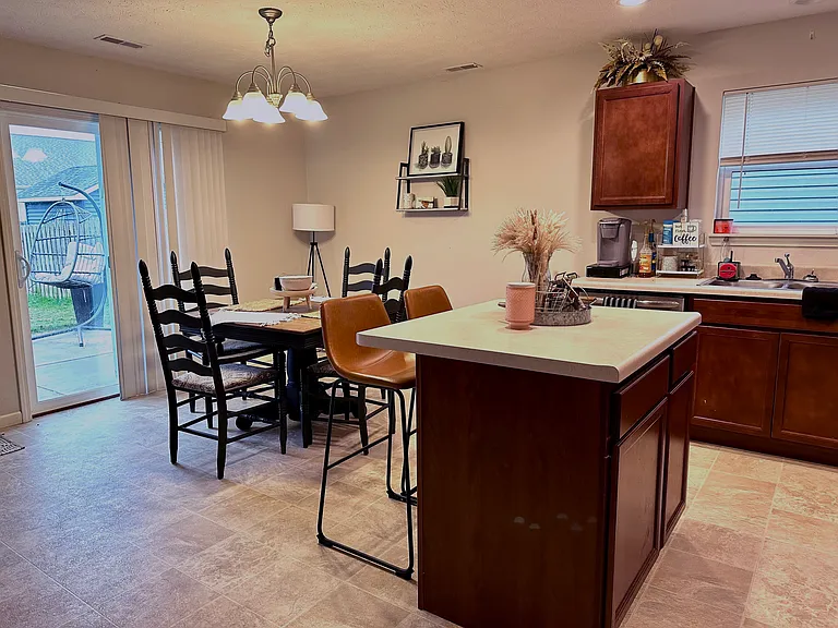 Kitchen and dining area