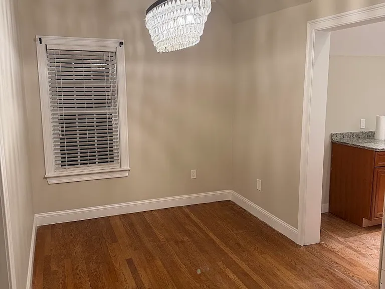 Dining room off of kitchen.