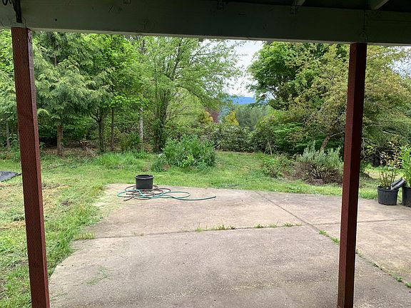 View from the house and covered porch