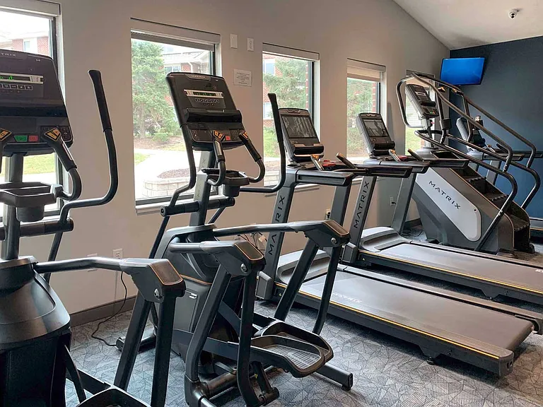 Cardio lovers will enjoy our various equipment options in our fitness center.