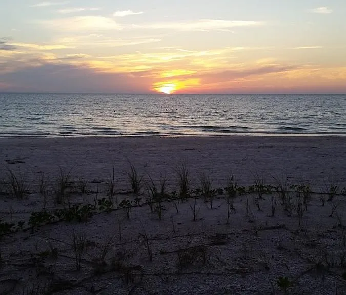 Sunset on Barefoot beach