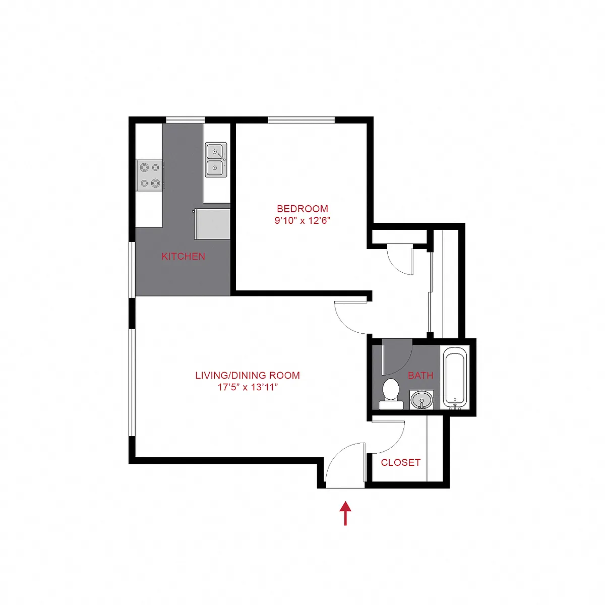 Floor plan Plan A - One Bedroom