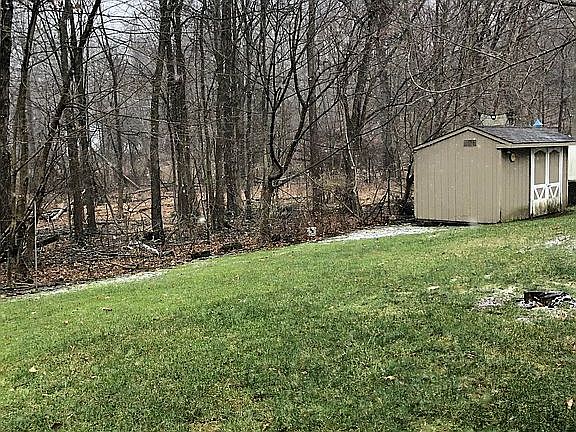 Back yard with shed 