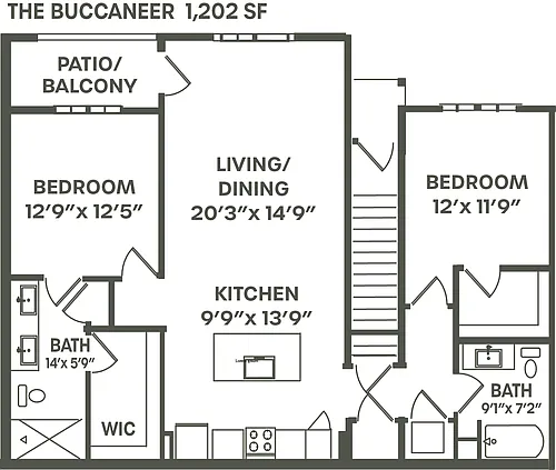 Floor plan The Buccaneer