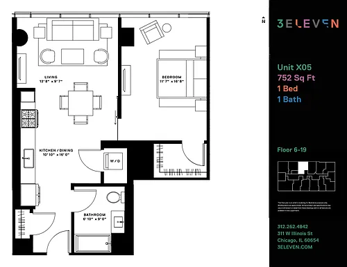 Floor plan 605