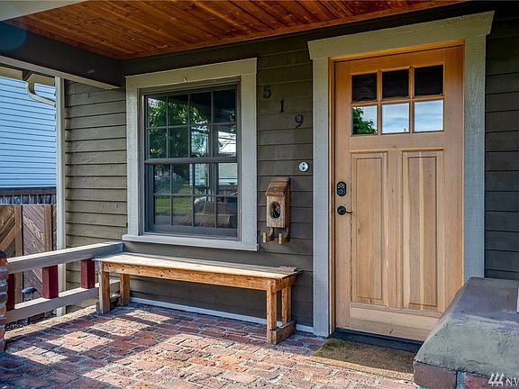 Plenty of space to sit and relax on the front porch. 