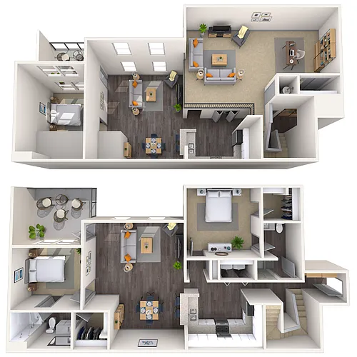 Floor plan Loft 2x2 1746 SF