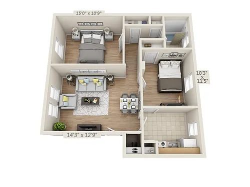 Floor plan The Sandpiper- Classic Village