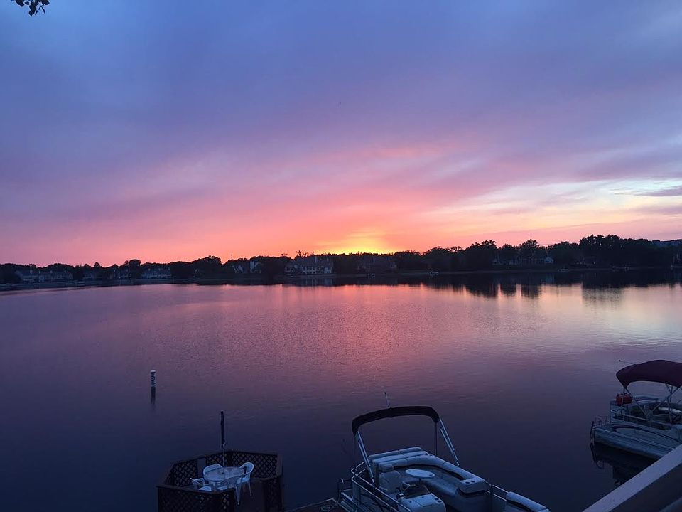 Sunset view from deck