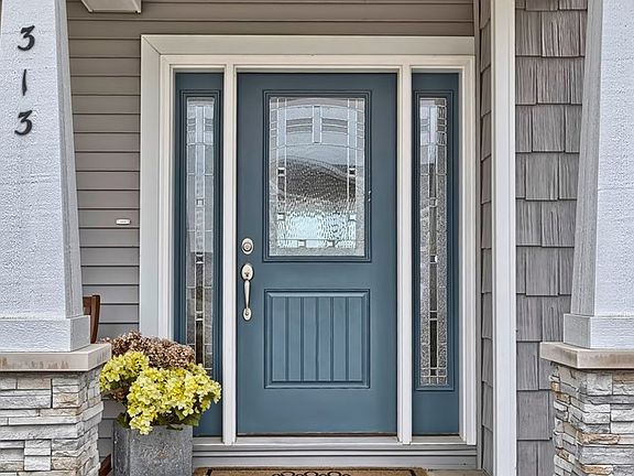 Leaded Glass Front Door
