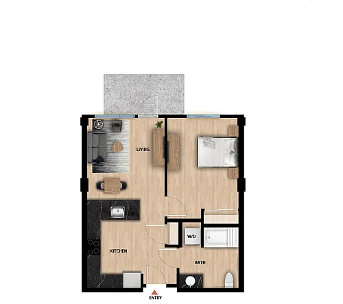 Floor plan A1 - ADA