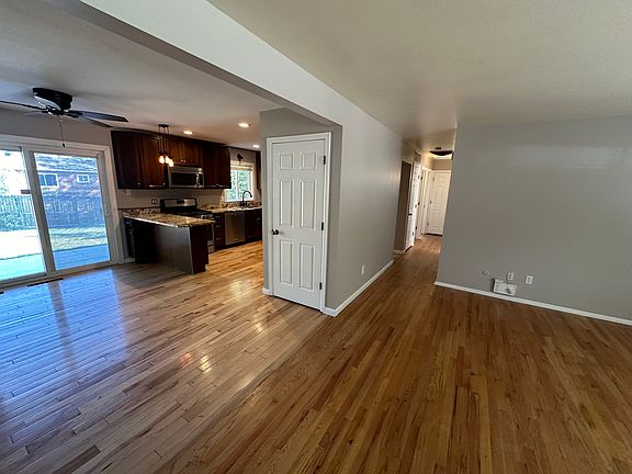 Great open floor plan for older home main area with dinning and kitchen