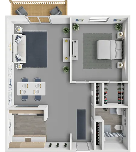 Floor plan 1 Bedroom