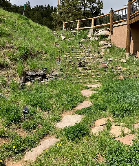 Stairs between driveway and your entrance