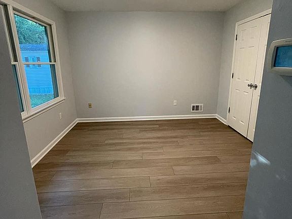 Bedroom with large closet