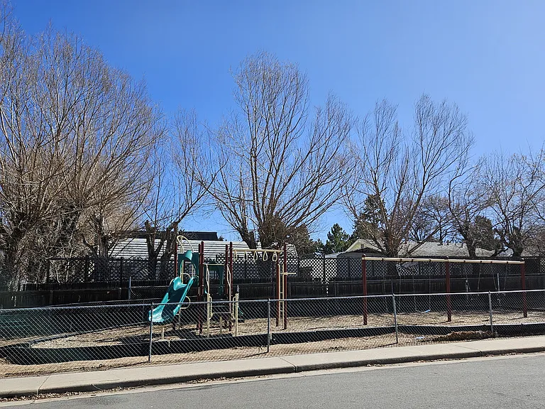 fenced in playground and dog run