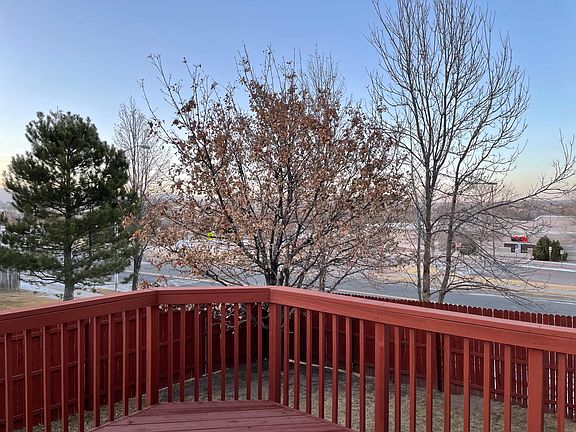 Backyard with city and mountain view