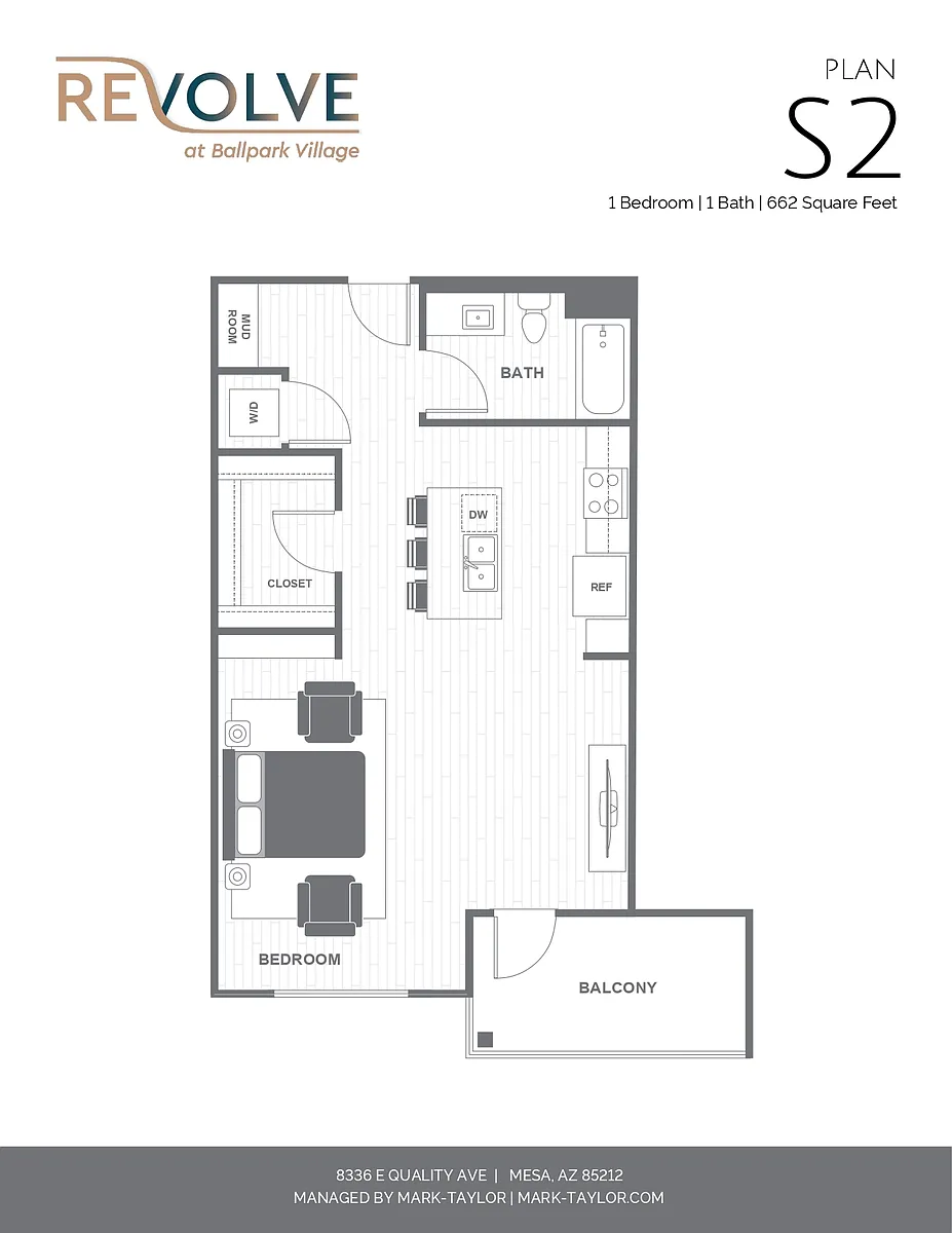 Floor plan 0 Bed/1 Bath