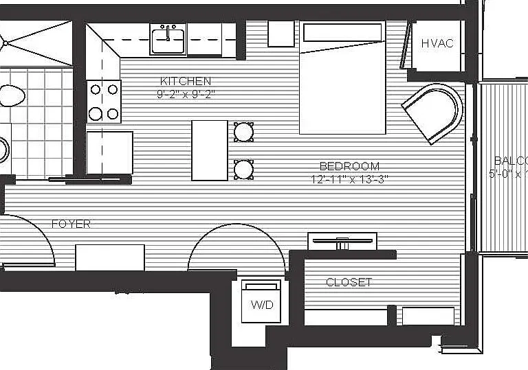 Ellipse on Excelsior and E2 - E2 - Zinc - 1 Beds - 1 Baths - 449 Sq. ft.