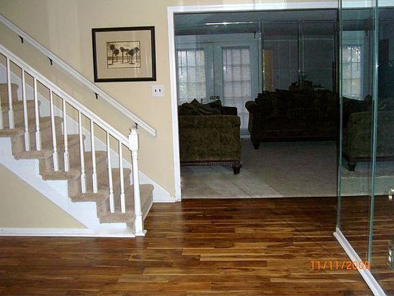 Entering the front door