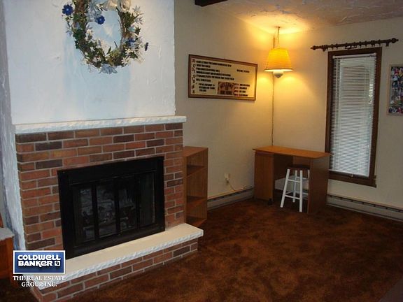 family room & fireplace
