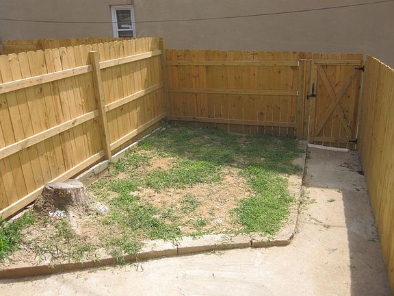 Privacy fenced yard