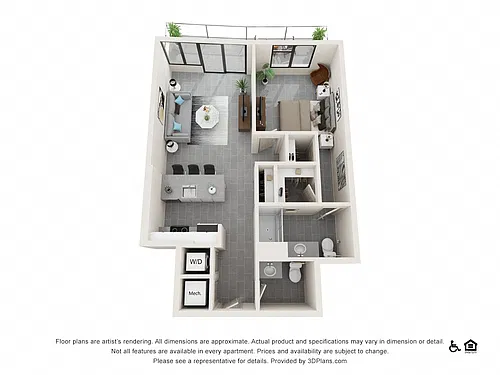 Floor plan One Bedroom G