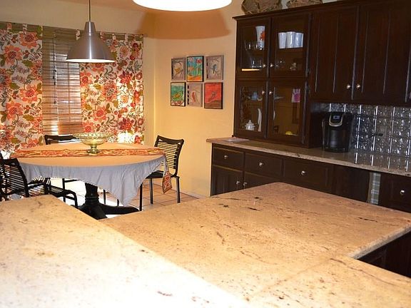 More granite and the breakfast area.