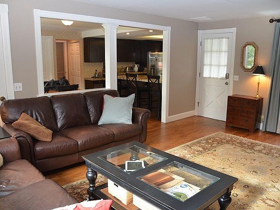 Family room next to kitchen